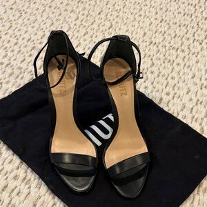 SCHUTZ Black Strappy Heels for Women